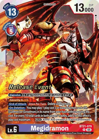Megidramon (BT21-079 R) [World Convergence Release Event Cards]