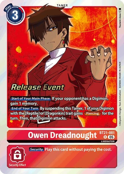 Owen Dreadnought (BT21-081 R) [World Convergence Release Event Cards]