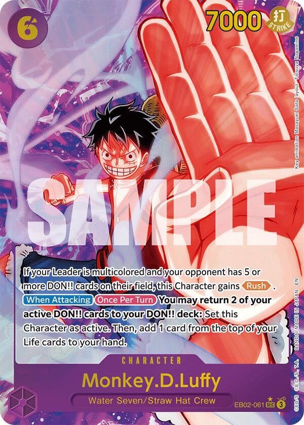 Image for Monkey.D.Luffy (061) (Alternate Art) (EB02-061) (Extra Booster: Anime 25th Collection) - One Piece Card Game