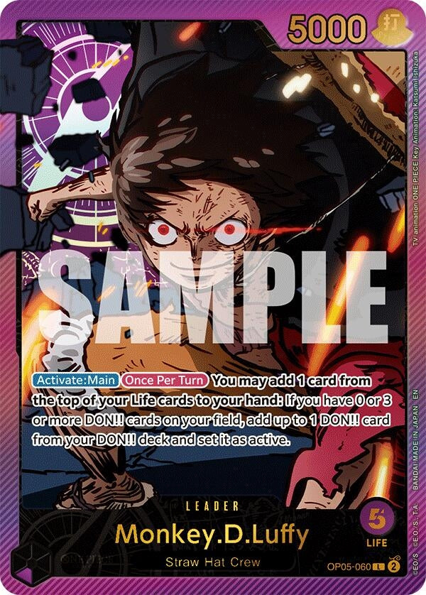 Image for Monkey.D.Luffy (SPR) (OP05-060) (Extra Booster: Anime 25th Collection) - One Piece Card Game