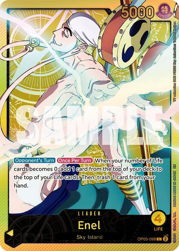 Image for Enel (SPR) (OP05-098) (Extra Booster: Anime 25th Collection) - One Piece Card Game