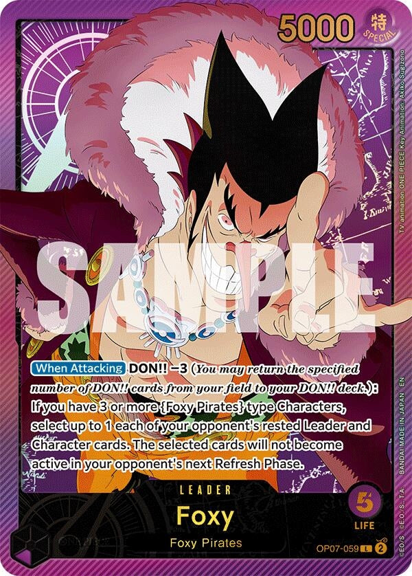 Image for Foxy (SPR) (OP07-059) (Extra Booster: Anime 25th Collection) - One Piece Card Game