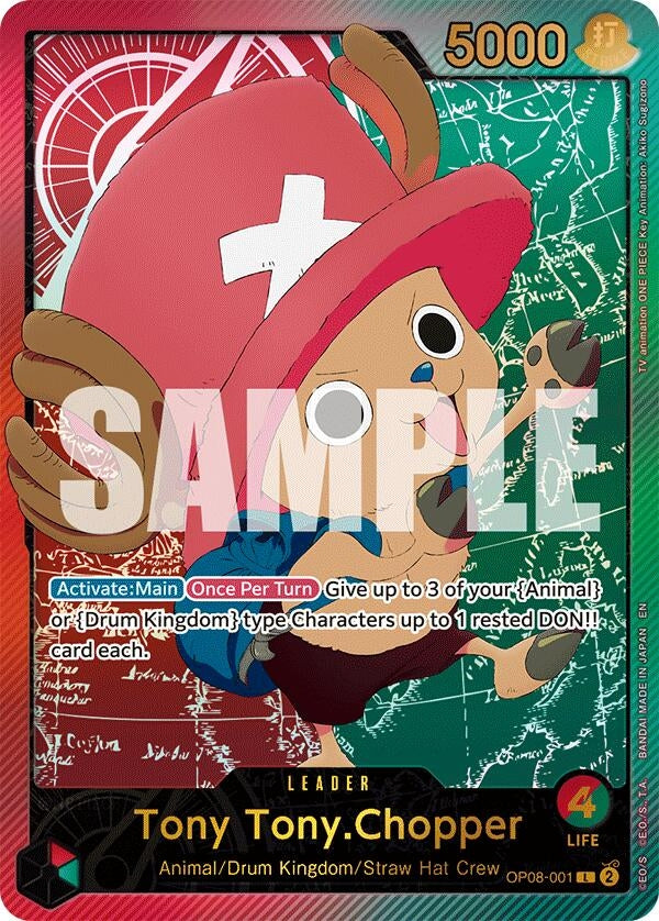 Image for Tony Tony.Chopper (SPR) (OP08-001) (Extra Booster: Anime 25th Collection) - One Piece Card Game