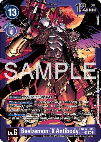 Beelzemon (X Antibody) (Limited Card Pack -Billion Bullet-) (BT12-085 SR) [Across Time]