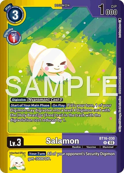 Salamon (Limited Card Pack -Billion Bullet-) (BT16-030 R) [Beginning Observer]