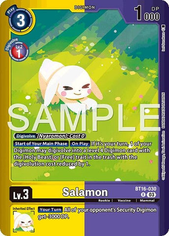 Salamon (Limited Card Pack -Billion Bullet-) (BT16-030 R) [Beginning Observer]