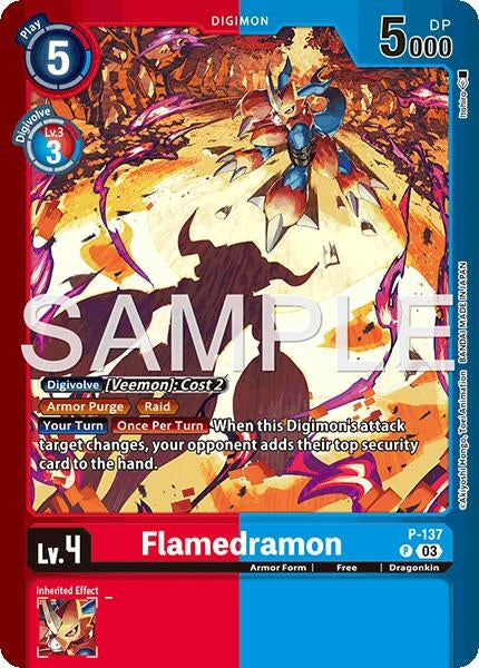 Flamedramon (Limited Card Pack -Billion Bullet-) (P-137 P) [Digimon Promotion Cards]