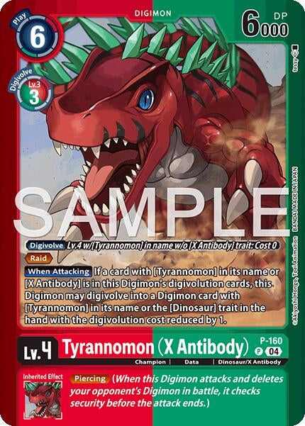 Tyrannomon (X Antibody) (Limited Card Pack -Billion Bullet-) (P-160 P) [Digimon Promotion Cards]