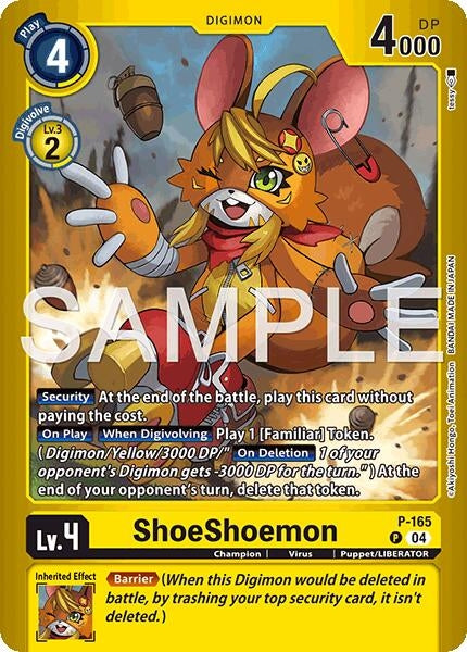 ShoeShoemon (Limited Card Pack -Billion Bullet-) (P-165 P) [Digimon Promotion Cards]