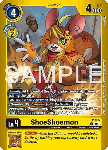 ShoeShoemon (Limited Card Pack -Billion Bullet-) (P-165 P) [Digimon Promotion Cards]