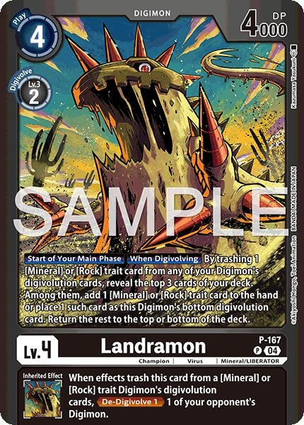 Landramon (Limited Card Pack -Billion Bullet-) (P-167 P) [Digimon Promotion Cards]