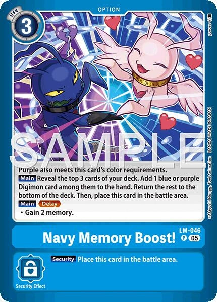 Navy Memory Boost! (Limited Card Pack -Billion Bullet-) (LM-046 P) [Digimon Promotion Cards]