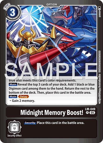 Midnight Memory Boost! (Limited Card Pack -Billion Bullet-) (LM-049 P) [Digimon Promotion Cards]