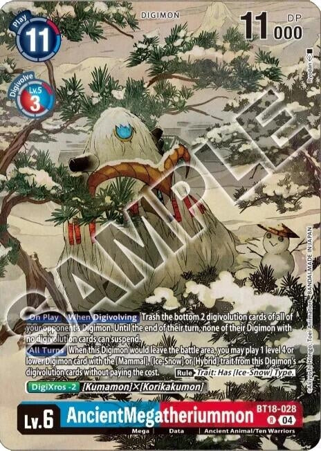AncientMegatheriummon (Tamer's Selection Box Ver. Championship 2024) (BT18-028 R) (Release Special Booster 2.0)