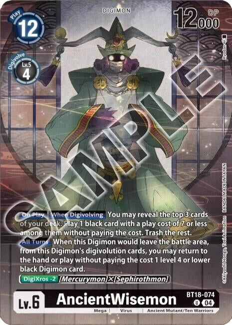 AncientWisemon (Tamer's Selection Box Ver. Championship 2024) (BT18-074 U) (Release Special Booster 2.0)