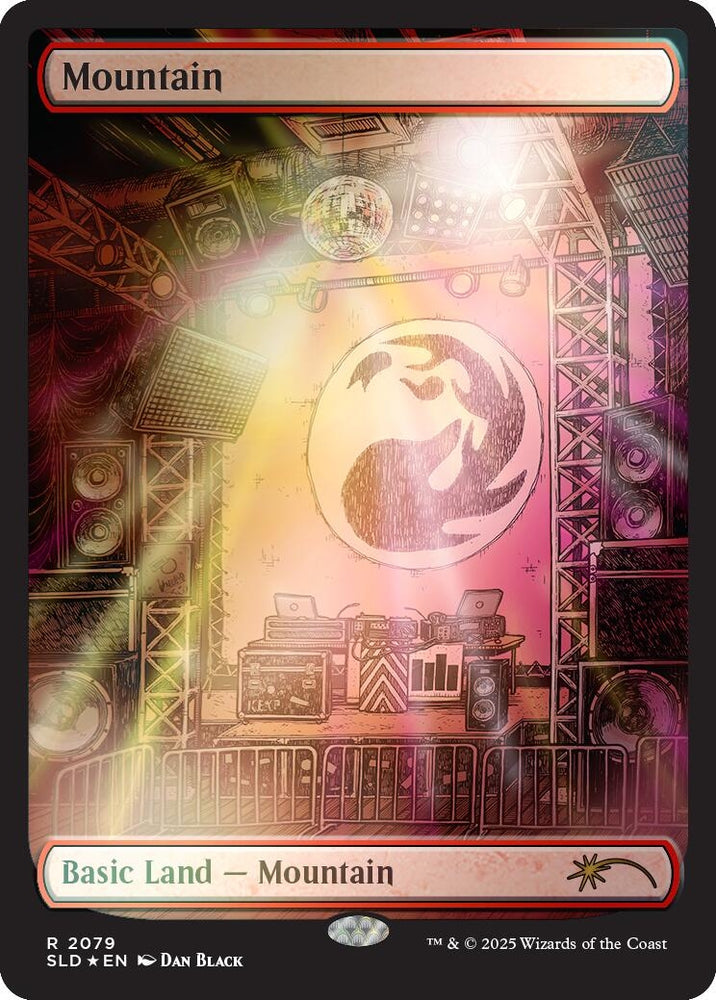 Image for Mountain (2079) (Rainbow Foil) (2079) [Secret Lair Drop Series] - Magic: The Gathering