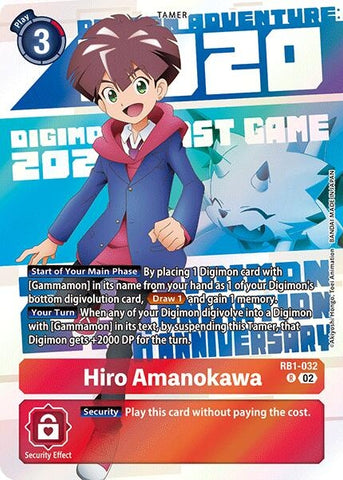 Hiro Amanokawa (Digimon Animation Series 25th Anniversary Set) (RB1-032 R) (Resurgence Booster)