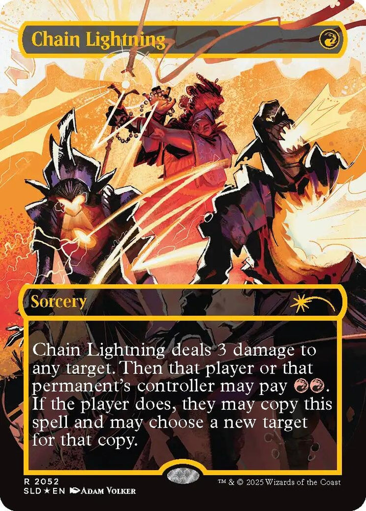 Image for Chain Lightning (2052) (Raised Foil) (2052) [Secret Lair Drop Series] - Magic: The Gathering