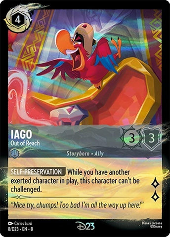 Iago - Out of Reach (8) (Disney Lorcana Promo Cards)