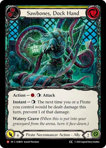 Image for Sawbones, Dockhand (CC Label) (AGB019) (Armory Deck: Gravy Bones) - Flesh and Blood TCG