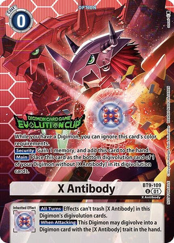 Image for X Antibody (Evolution Cup 2025 Vol. 1) (BT9-109 U) (X Record) - Digimon Card Game