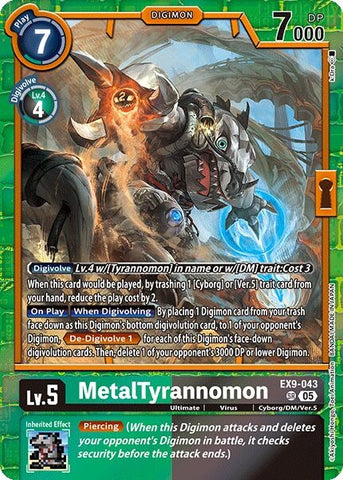 MetalTyrannomon (EX9-043 SR) (Versus Monsters)