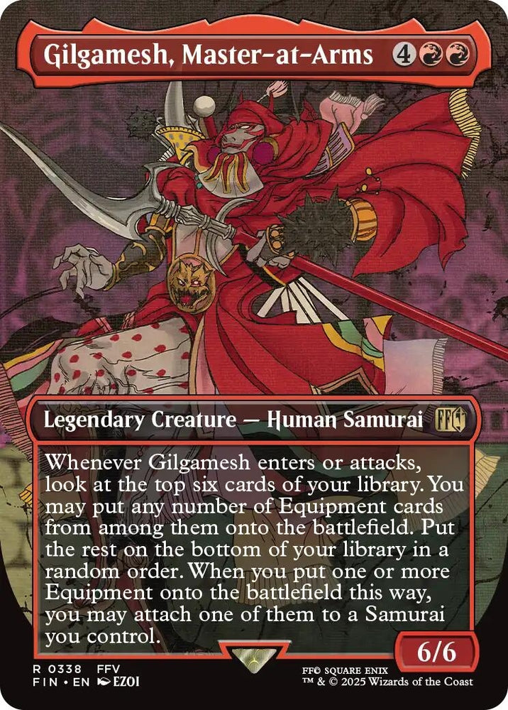 Image for Gilgamesh, Master-at-Arms (Borderless) (338) (FINAL FANTASY) - Magic: The Gathering