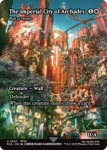 Image for The Imperial City of Archades - Wall of Omens (Showcase) (27) (FINAL FANTASY: Through the Ages) - Magic: The Gathering