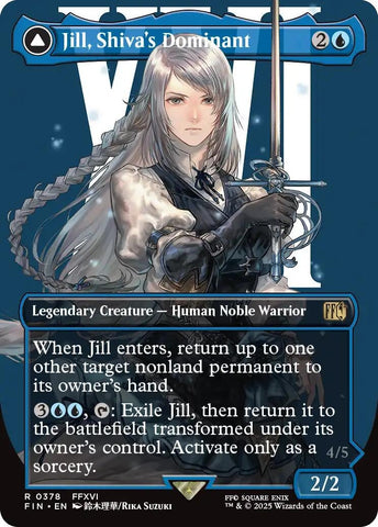 Image for Jill, Shiva's Dominant (Borderless) (378) (FINAL FANTASY) - Magic: The Gathering