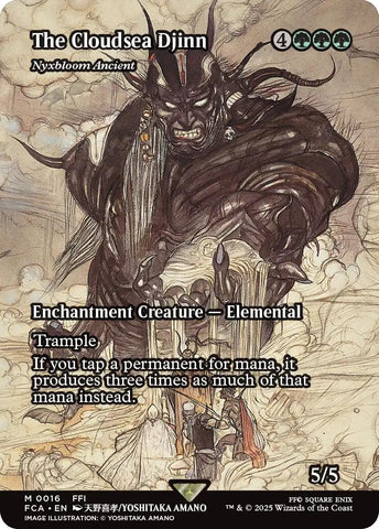 Image for The Cloudsea Djinn - Nyxbloom Ancient (Showcase) (16) (FINAL FANTASY: Through the Ages) - Magic: The Gathering