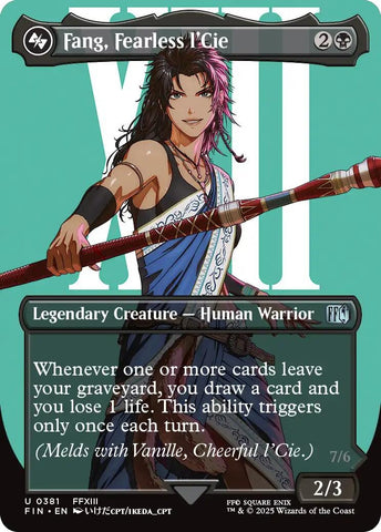 Image for Fang, Fearless l'Cie (Borderless) (381) (FINAL FANTASY) - Magic: The Gathering