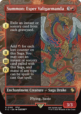 Image for Summon: Esper Valigarmanda (Borderless) (198) (Commander: FINAL FANTASY) - Magic: The Gathering