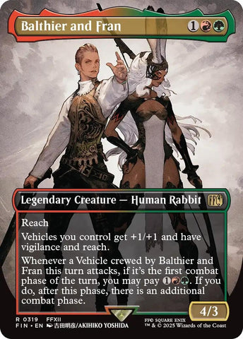 Image for Balthier and Fran (Borderless) (0319) (319) (FINAL FANTASY) - Magic: The Gathering