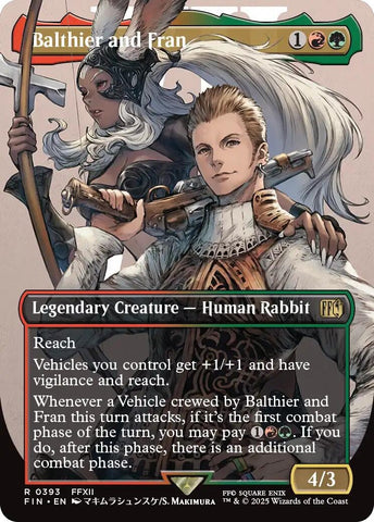 Image for Balthier and Fran (Borderless) (0393) (393) (FINAL FANTASY) - Magic: The Gathering