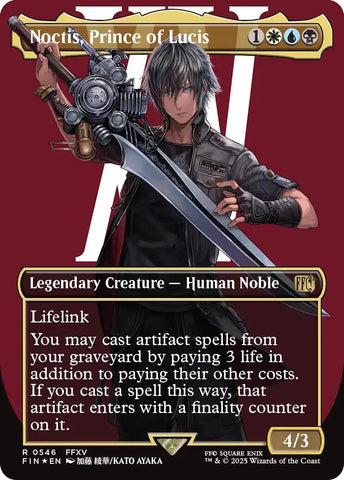 Image for Noctis, Prince of Lucis (Borderless) (Surge Foil) (546) (FINAL FANTASY) - Magic: The Gathering