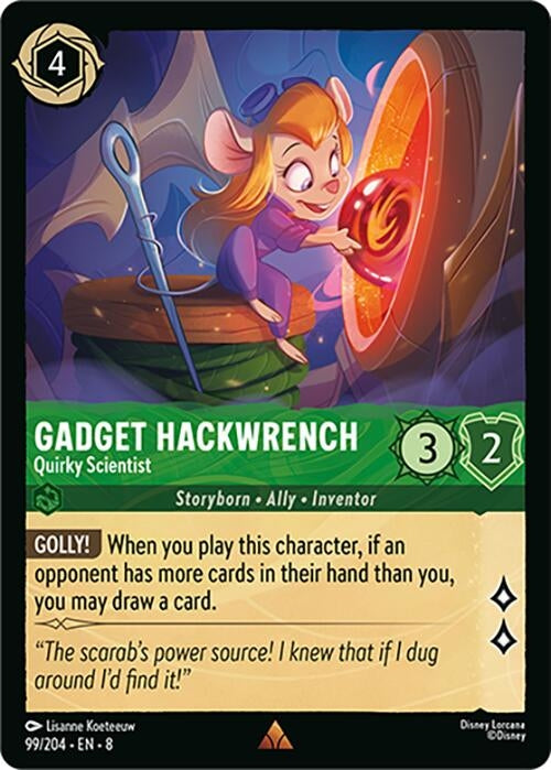 Image for Gadget Hackwrench - Quirky Scientist (99/204) (Reign of Jafar) - Disney Lorcana