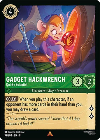 Image for Gadget Hackwrench - Quirky Scientist (99/204) (Reign of Jafar) - Disney Lorcana