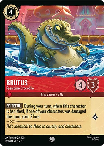 Image for Brutus - Fearsome Crocodile (125/204) (Reign of Jafar) - Disney Lorcana
