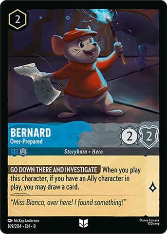 Image for Bernard - Over Prepared (169/204) (Reign of Jafar) - Disney Lorcana