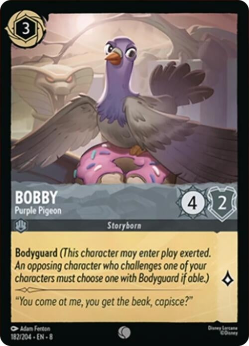 Image for Bobby - Purple Pigeon (182/204) (Reign of Jafar) - Disney Lorcana