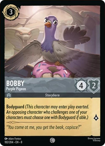 Image for Bobby - Purple Pigeon (182/204) (Reign of Jafar) - Disney Lorcana