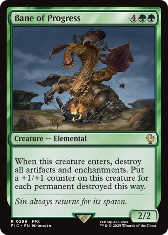Image for Bane of Progress (299) (Commander: FINAL FANTASY) - Magic: The Gathering