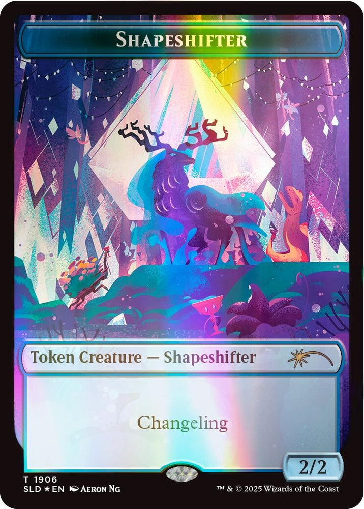 Image for Shapeshifter Token (1906) (Double Rainbow Foil) (1906) [Secret Lair Drop Series] - Magic: The Gathering