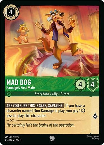 Mad Dog - Karnage's First Mate (93/204) (Reign of Jafar)
