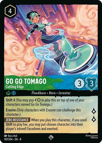 Image for Go Go Tomago - Cutting Edge (107/204) (Reign of Jafar) - Disney Lorcana