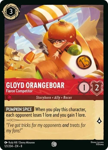 Image for Gloyd Orangeboar - Fierce Competitor (121/204) (Reign of Jafar) - Disney Lorcana