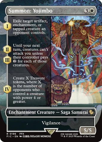 Image for Summon: Yojimbo (Borderless) (196) (Commander: FINAL FANTASY) - Magic: The Gathering