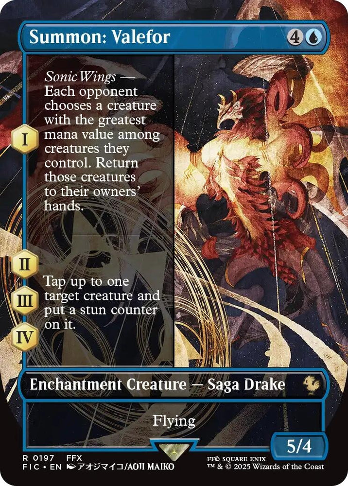 Image for Summon: Valefor (Borderless) (197) [Commander: FINAL FANTASY] - Magic: The Gathering