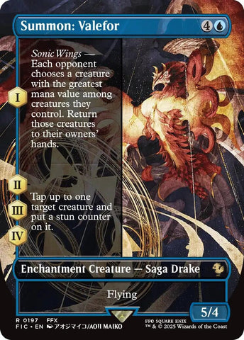 Image for Summon: Valefor (Borderless) (197) [Commander: FINAL FANTASY] - Magic: The Gathering
