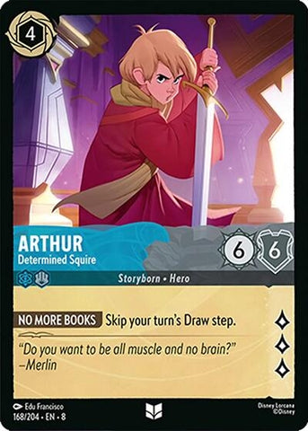 Image for Arthur - Determined Squire (168/204) (Reign of Jafar) - Disney Lorcana